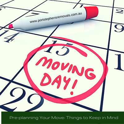 Pre-planning Your Move: Things to Keep in Mind